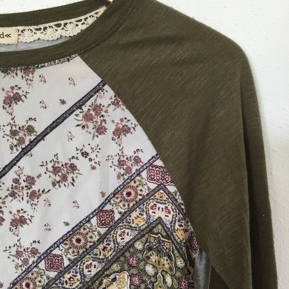 🌵 REWIND geometric boho pattern long sleeve shirt - Picture 2 of 4